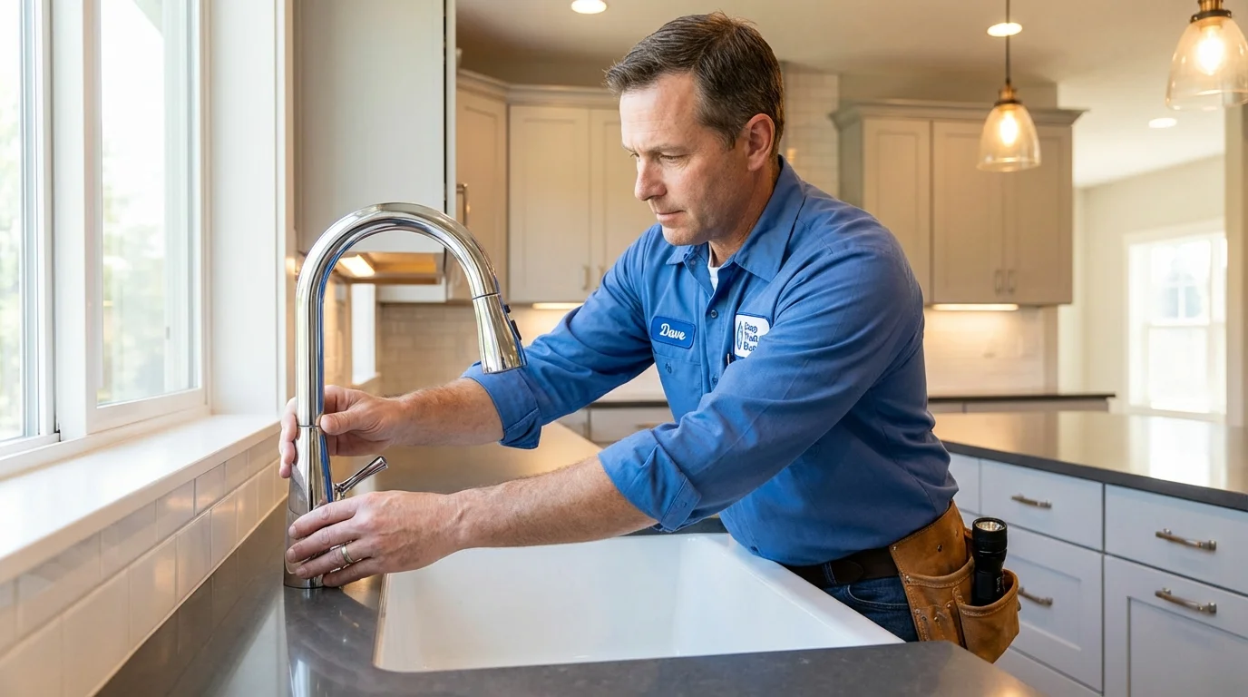 Kitchen faucet installation by Johns Plumbing LLC in Alsip